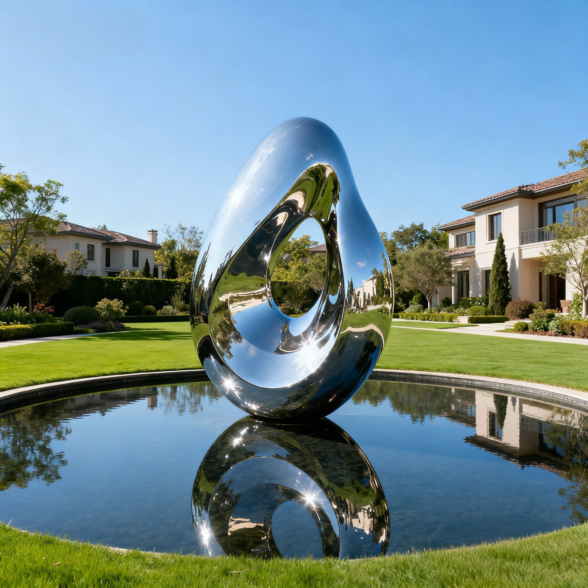 Stainless steel sculpture