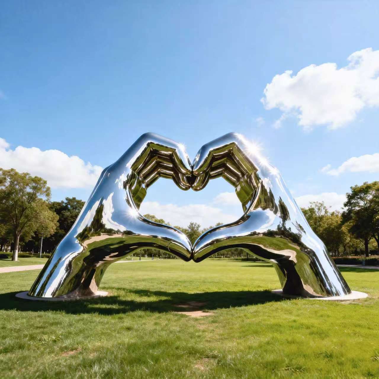 Stainless steel sculpture