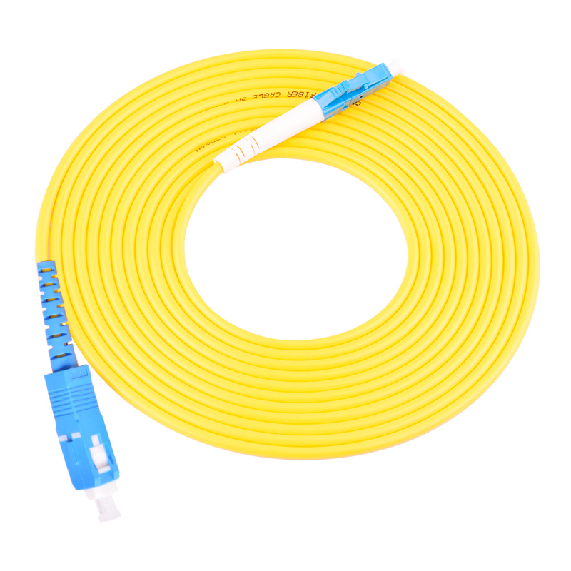 LF-007-High Quality Simplex SC-LC Fiber Optic Patch Cord, G657A2/G652D Single Mode, SC/UPC-LC/UPC Connector, 2.0/3.0mm LSZH/PVC, 1m-10m Custom Length