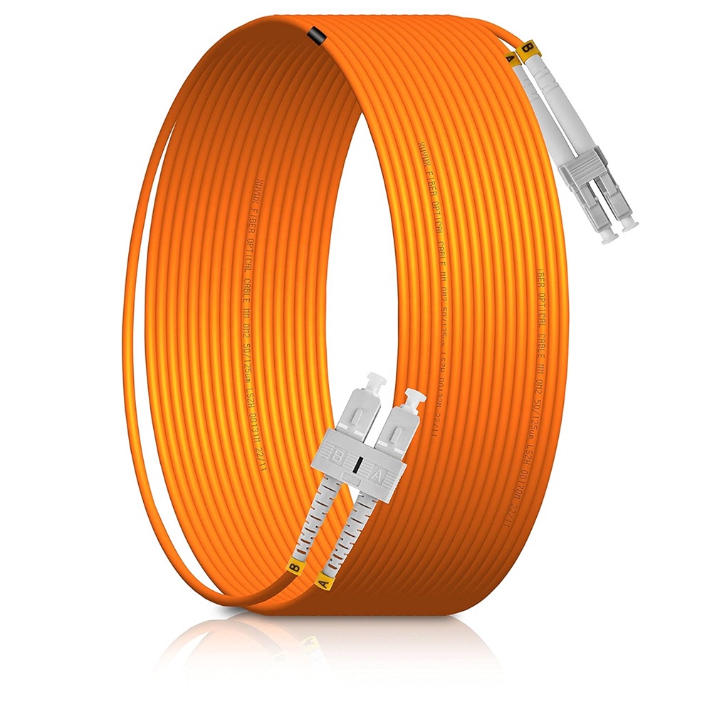 LF009 Multimode Fiber Patch Cords OM3 SC LC 50/125μm Low Insertion