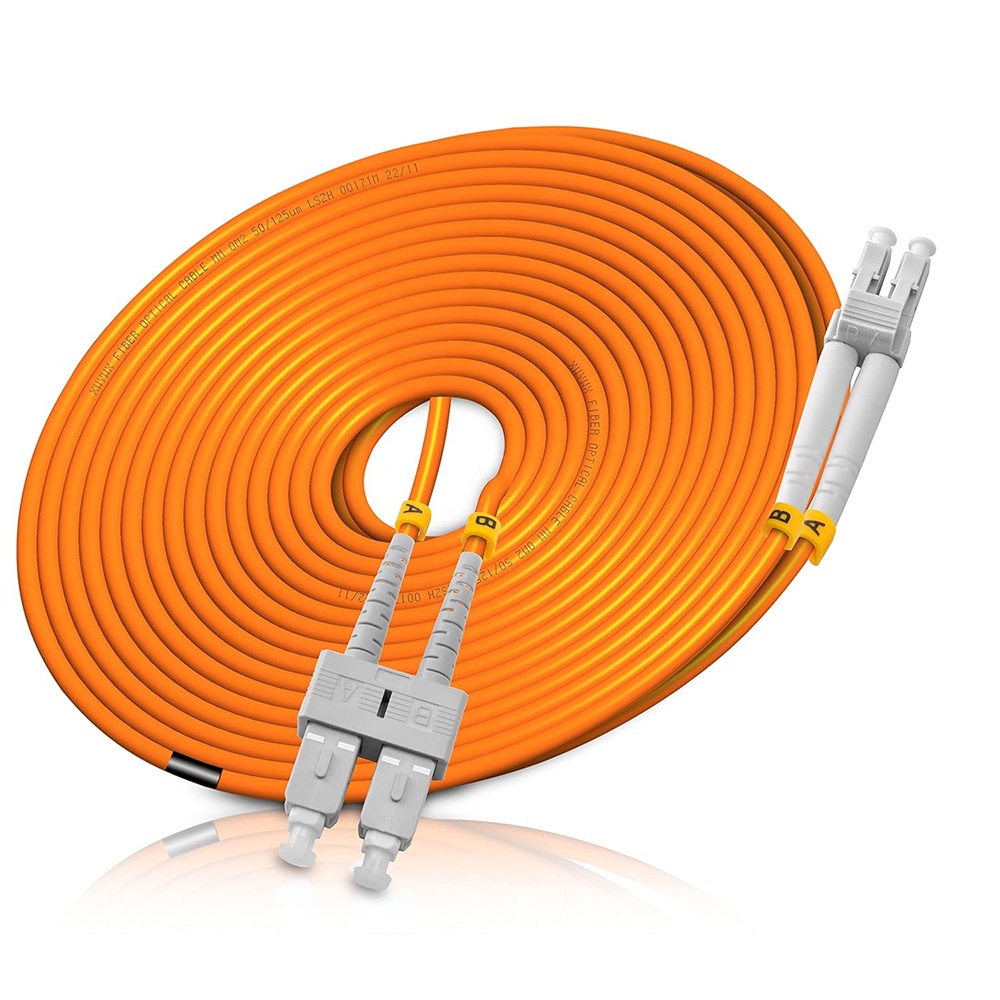 LF009 Multimode Fiber Patch Cords OM3 SC LC 50/125μm Low Insertion