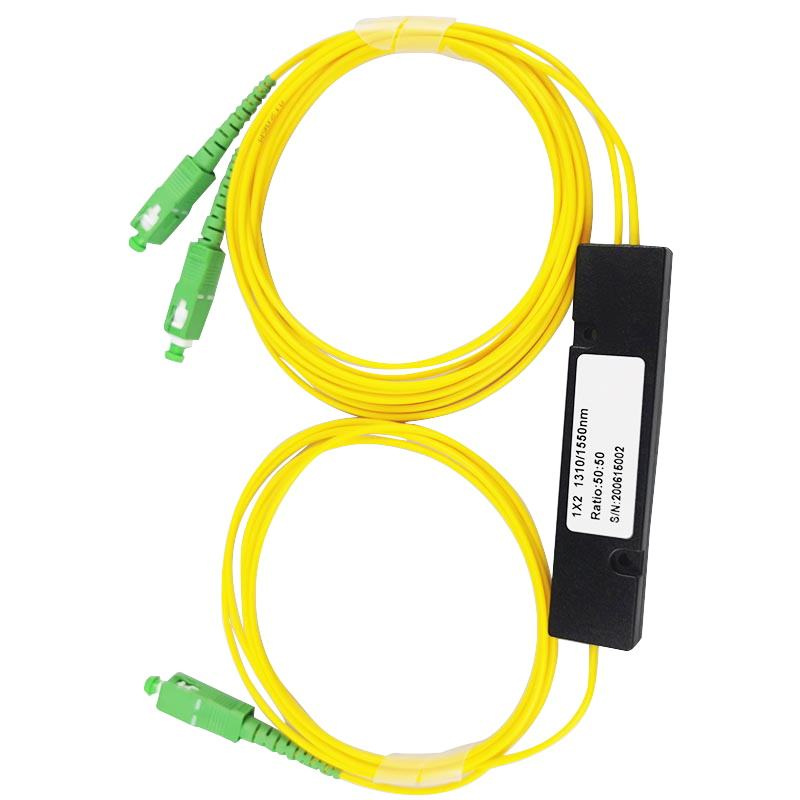 LF020 Splice Pigtailed PLC Splitter ABS Box Single Mode FTTH Optical Coupler