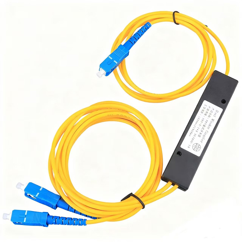 LF-020-SC UPC 1x2 Pigtail PLC Fiber Optic Splitter Low Insertion Loss Single Mode FTTH Optical Coupler