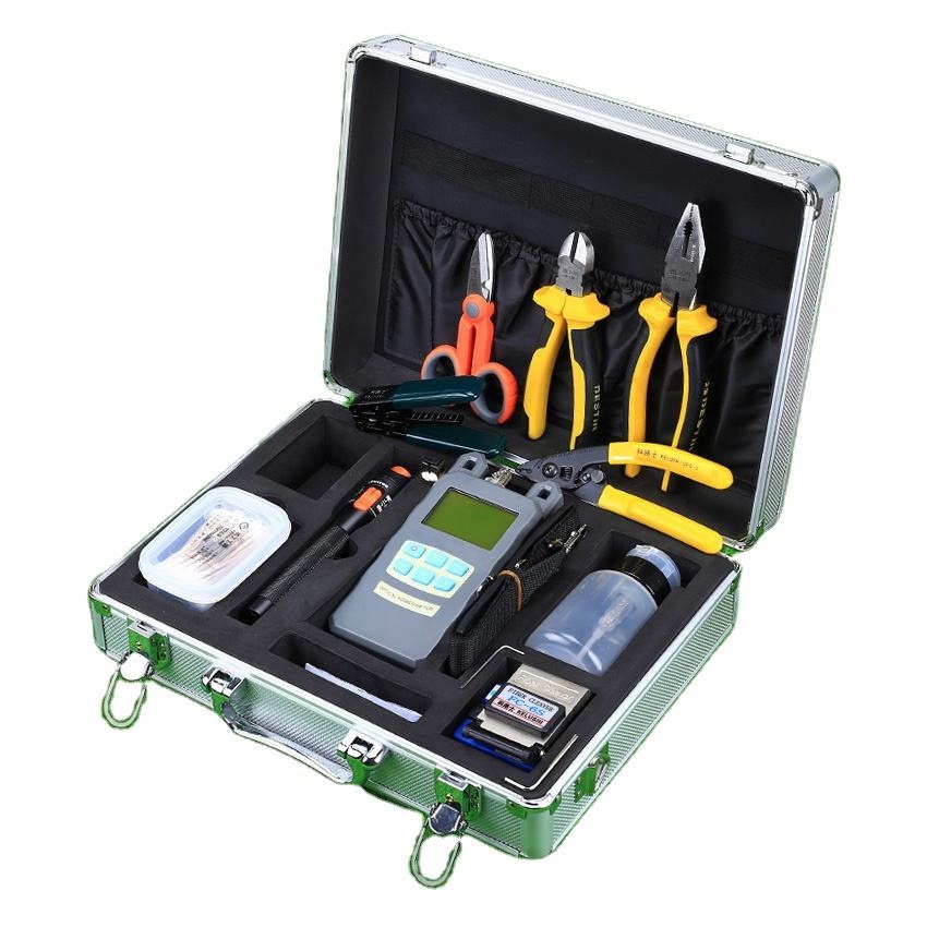 LF036 Metal Hard Case FTTH Fiber Optic Installation Tool Set