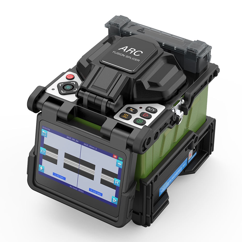 LF046 6 Motors Core Alignment Fiber Optic Fusion Splicer 0.01dB Low Loss Trunk Line Telecom Equipment