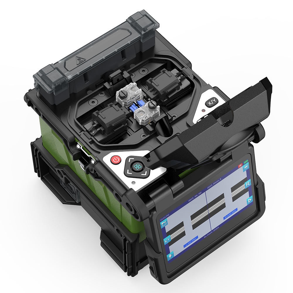 LF046 6 Motors Core Alignment Fiber Optic Fusion Splicer 0.01dB Low Loss Trunk Line Telecom Equipment