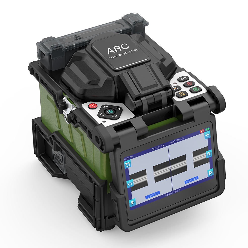 LF046 6 Motors Core Alignment Fiber Optic Fusion Splicer 0.01dB Low Loss Trunk Line Telecom Equipment