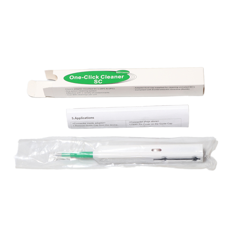 LF-057-One Click Fiber Optic Cleaning Pen 2.5mm SC FC ST Connector Cleaner Portable Fiber Cleaning Tool