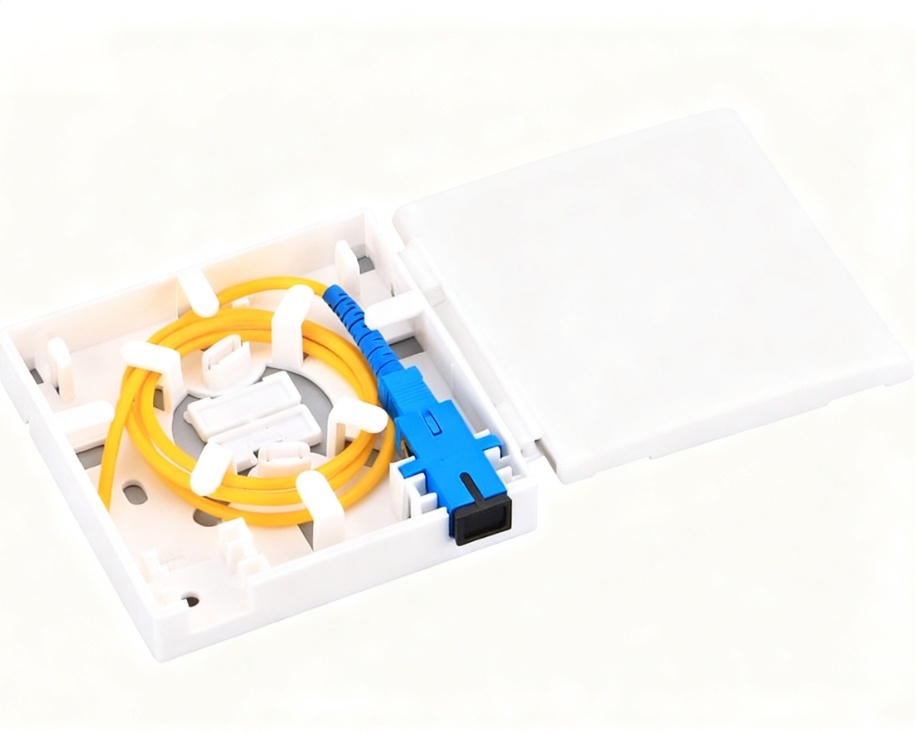 LF-073-86 Type SC Simplex Fiber Optic Face Plate FTTH Wall Mount Outlet Indoor Junction Box