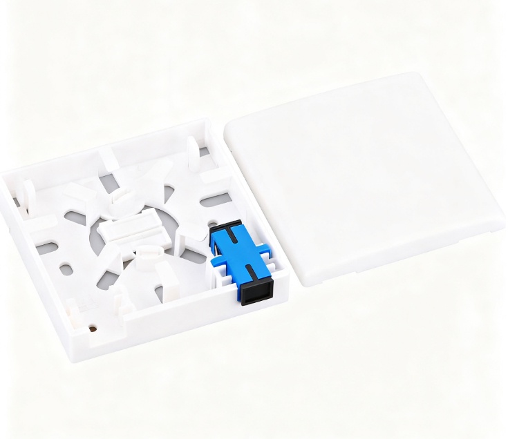 LF-073-86 Type SC Simplex Fiber Optic Face Plate FTTH Wall Mount Outlet Indoor Junction Box