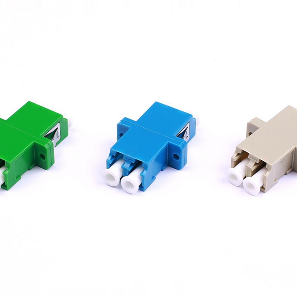 LF028 LC/SC/FC Fiber Optic Flange Connectors SingleMode Multimode Fiber Optic Coupler