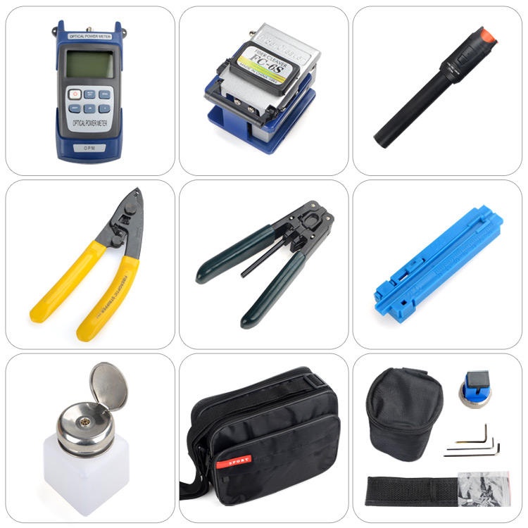 LF-035-Multi-function FTTH Fiber Assembly Tool Kit Optical Testing & Cold Connection Hand Tools