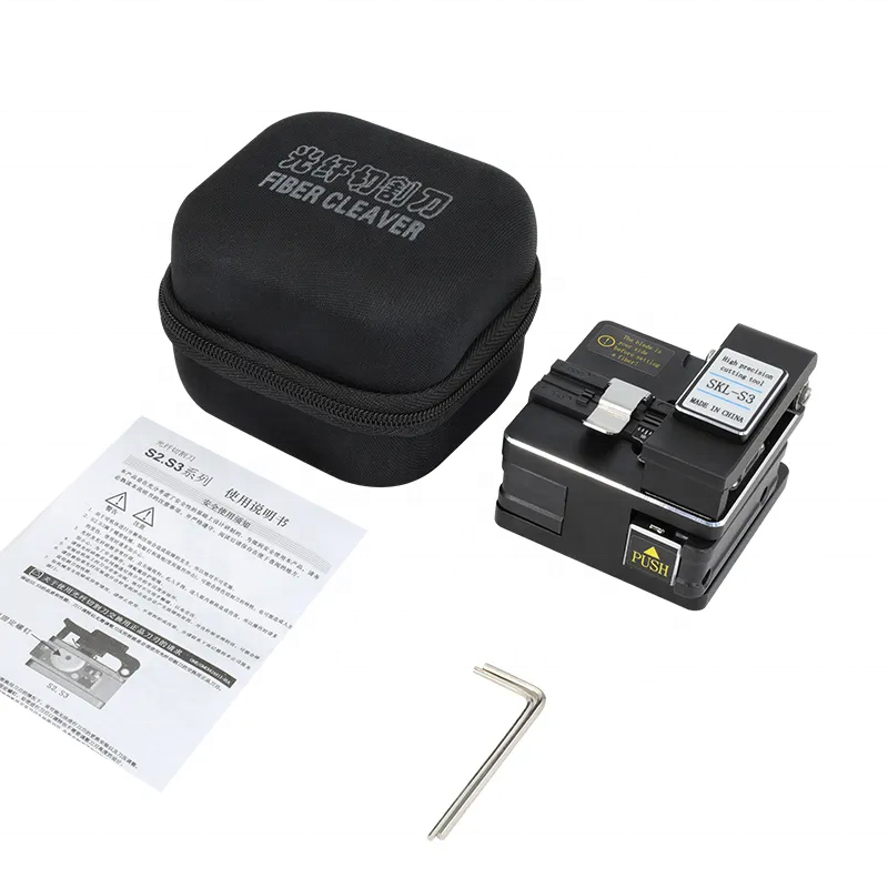 LF048 Wholesale SKLS3 Fiber Optic Cable Cleaver Durable Blade FTTH Network Construction Tools