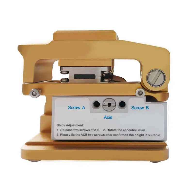 LF051 S09 Telecom Grade Low Cut Angle Fiber Optic Cleaver Precise Optical Fiber Splicing Cutting Tool