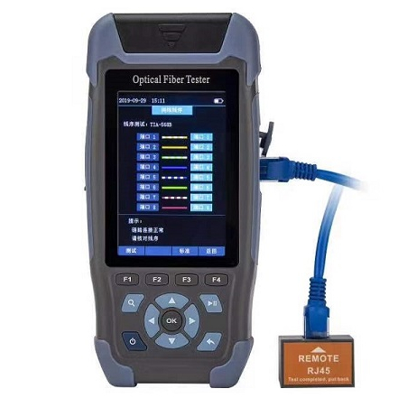 LF-067-Mini Handheld Fiber Optic OTDR 1310/1550nm 24/22dB 60km Optical Time Domain Reflectometer FTTH Tester