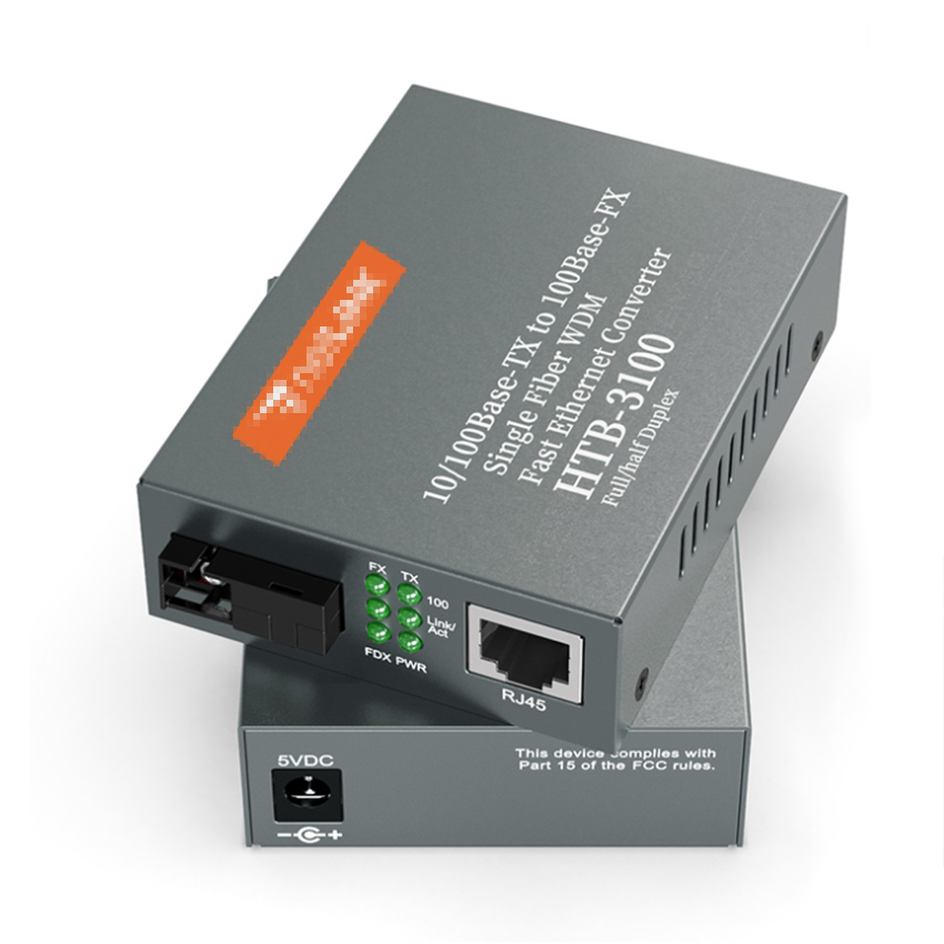 LF-091-HTB-3100A/B 10/100M Single Mode Simplex 20KM SC Fiber Media Converter