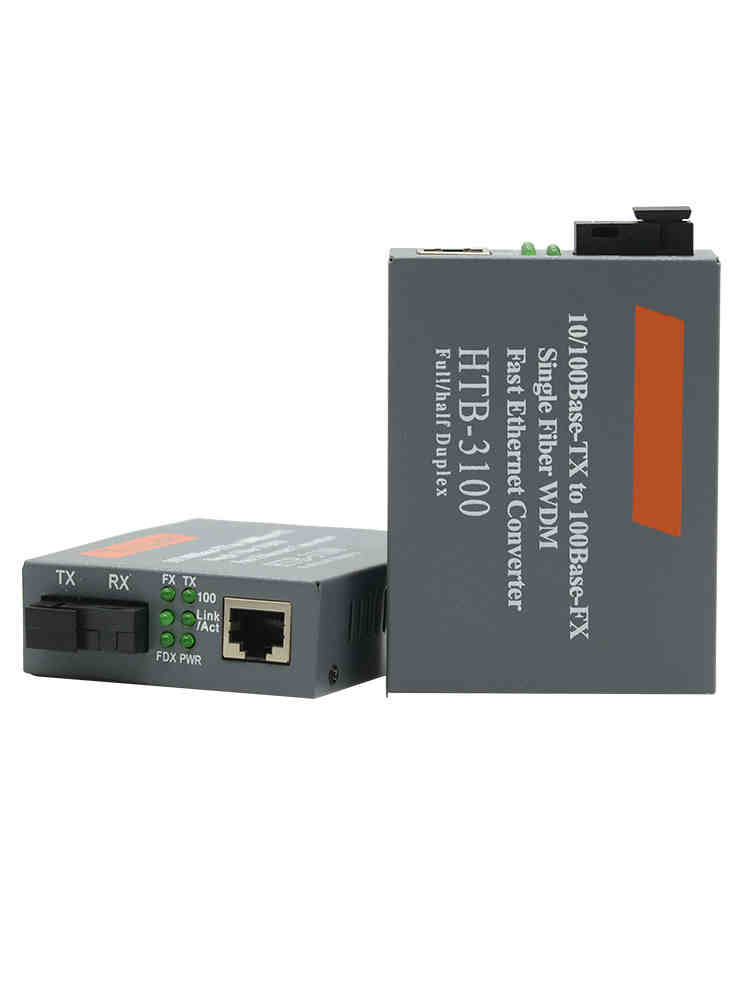 LF-091-HTB-3100A/B 10/100M Single Mode Simplex 20KM SC Fiber Media Converter