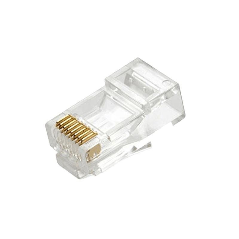 LF-099-Factory Wholesale Cat5e Cat6 RJ45 Connector UTP FTP 8P8C Crystal Plug Bulk Pack