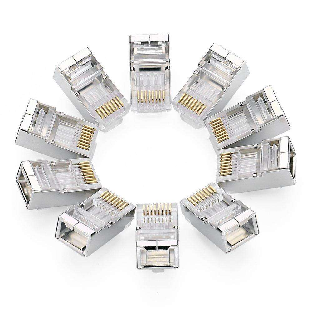 LF-099-Factory Wholesale Cat5e Cat6 RJ45 Connector UTP FTP 8P8C Crystal Plug Bulk Pack