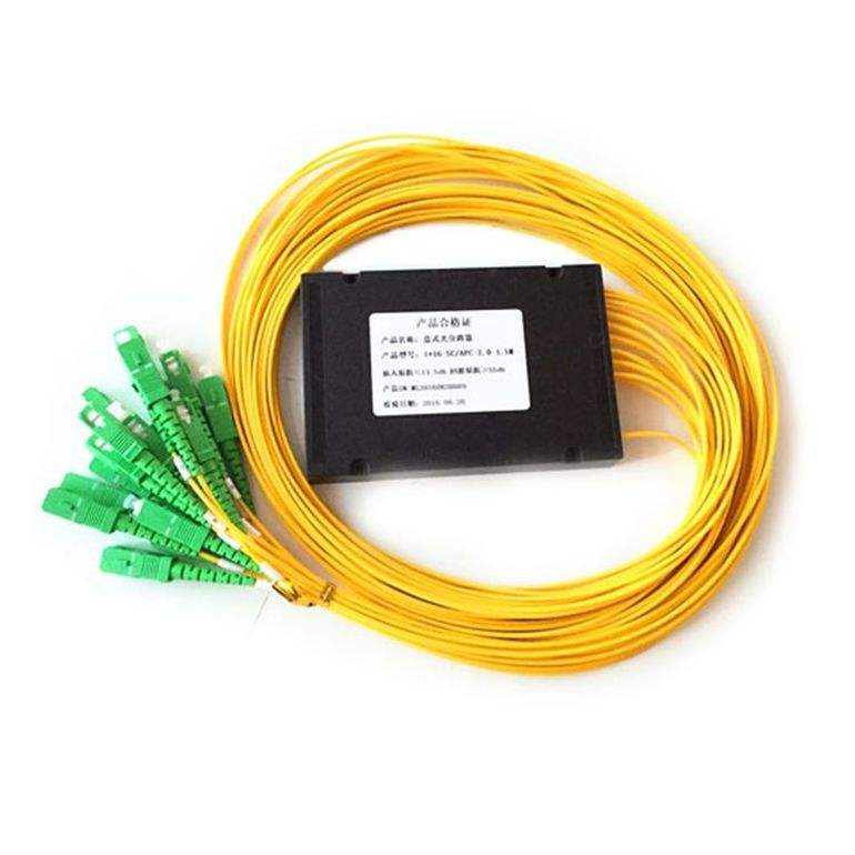 LF020 Splice Pigtailed PLC Splitter ABS Box Single Mode FTTH Optical Coupler