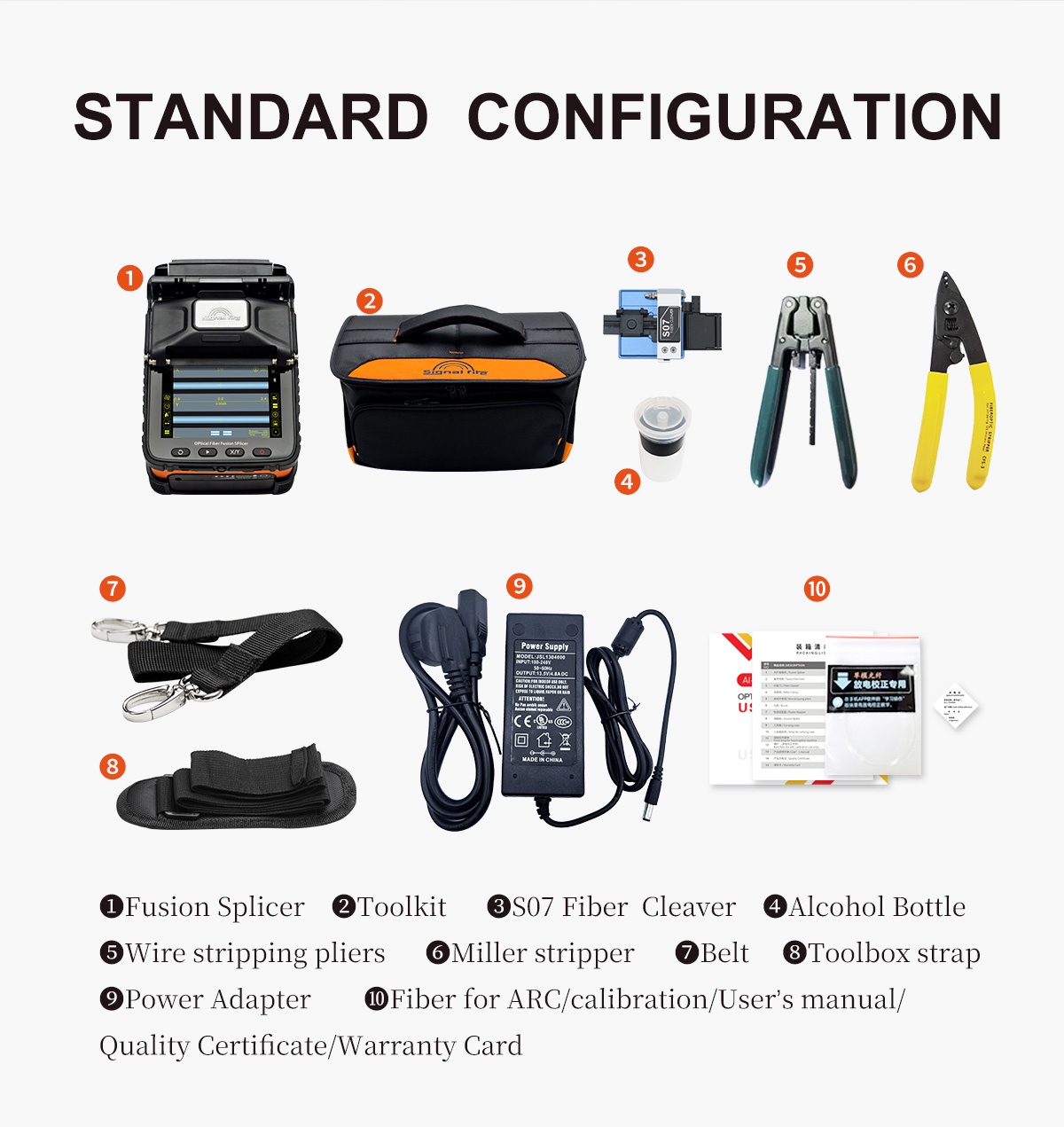 LF037 Wholesale Signal Fire AI-5 PRO Mini Handheld Fiber Optic Splicer – Six Motor Automatic Focus Fusion Splicer with 0.5μm Alignment