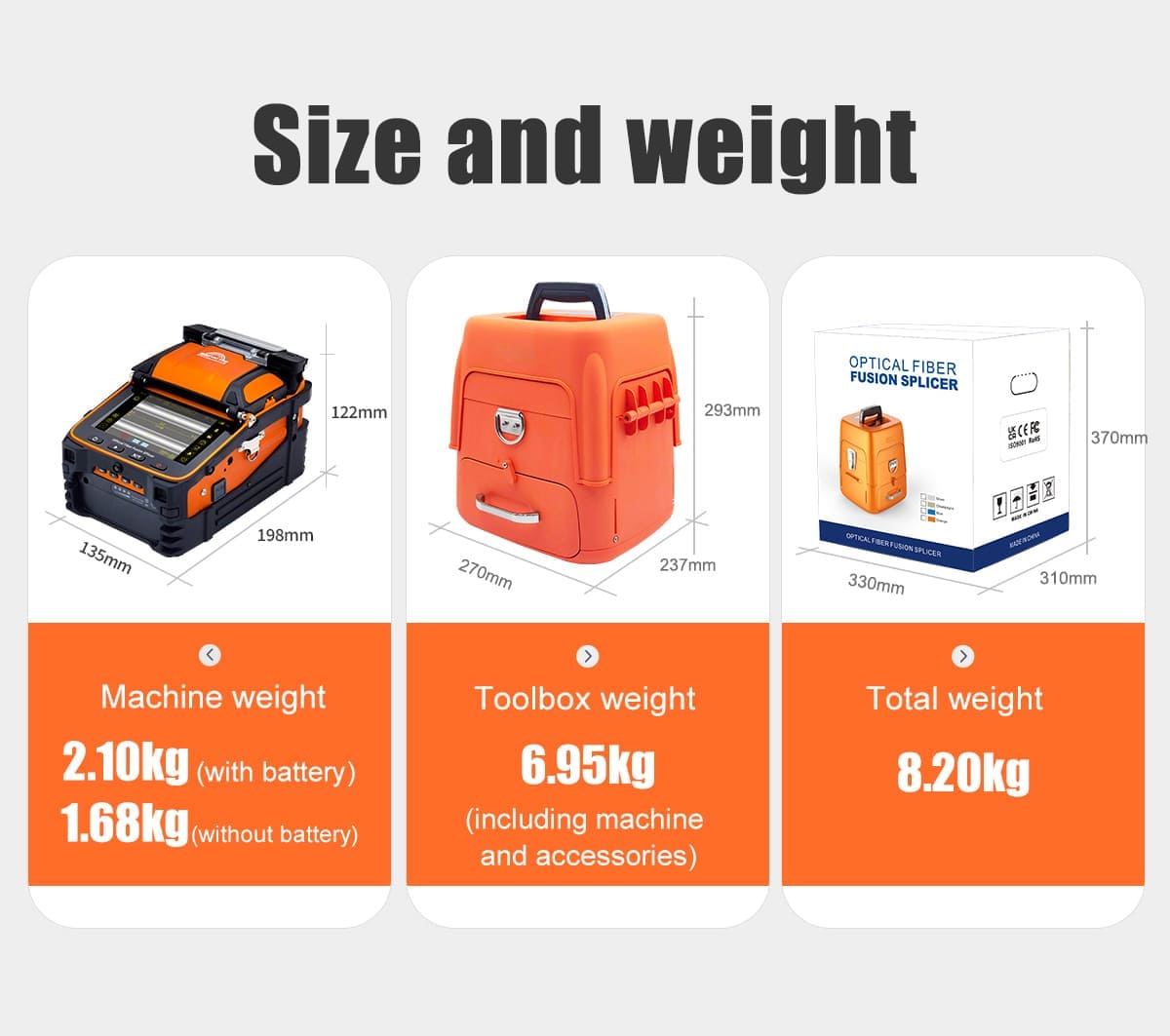 Signal Fire AI9 Fiber Optic Fusion Splicer with VFL OPM