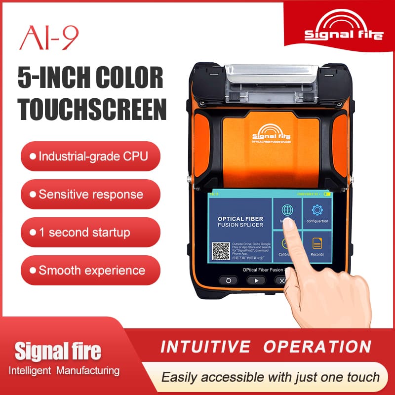 Signal Fire AI9 Fiber Optic Fusion Splicer with VFL OPM