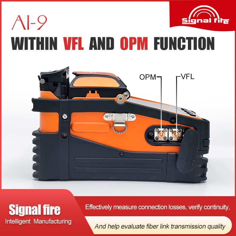 Signal Fire AI9 Fiber Optic Fusion Splicer with VFL OPM
