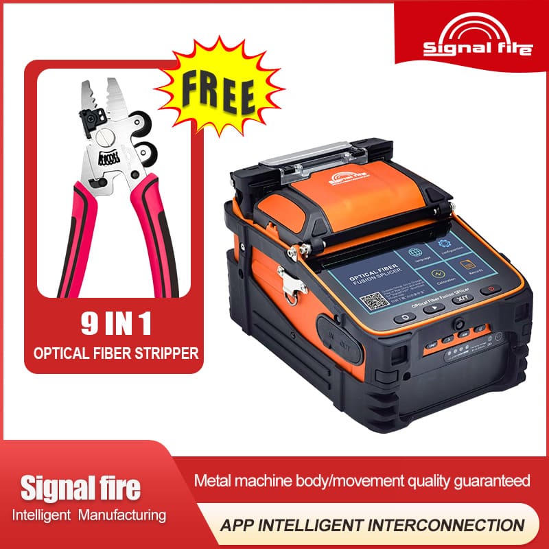 Signal Fire AI9 Fiber Optic Fusion Splicer with VFL OPM