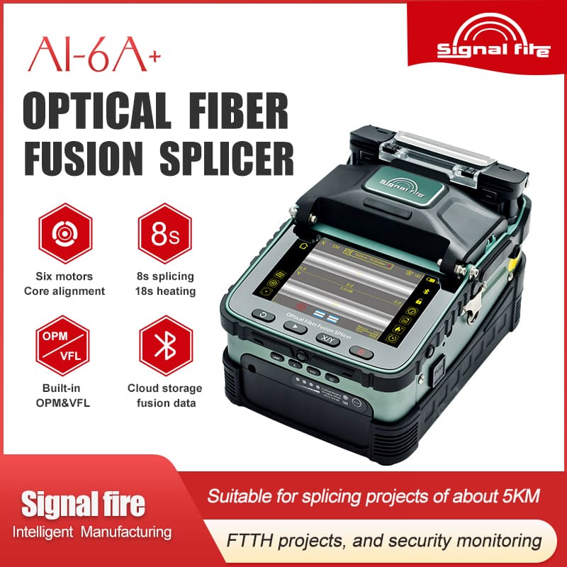 Signal Fire AI6A+  Fusion Splicer 6 Motors Core Alignment with OPM