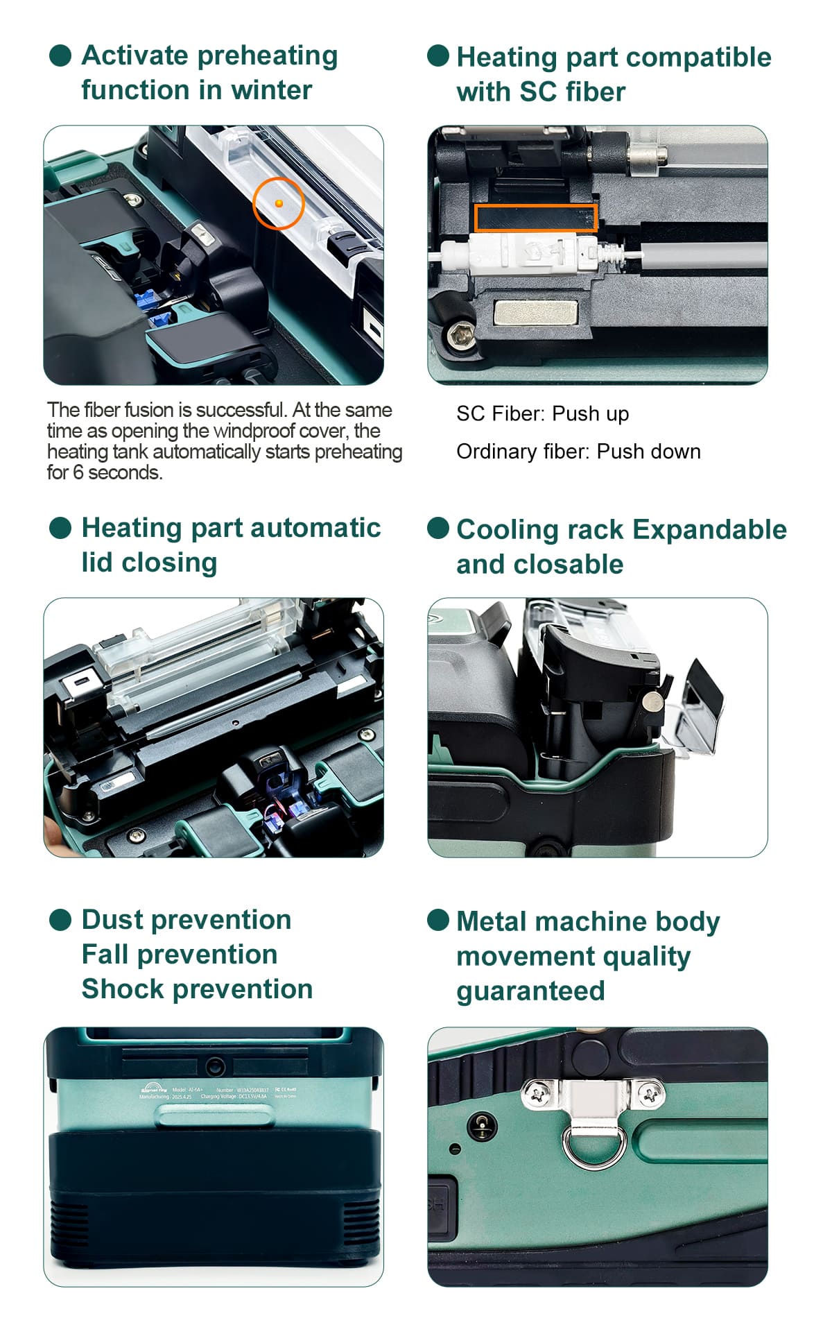 Signal Fire AI6A+  Fusion Splicer 6 Motors Core Alignment with OPM