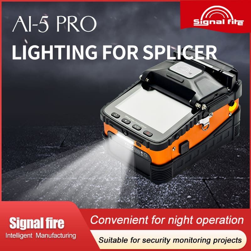 Signal Fire AI5 PRO Mini Handheld Fiber Optic Splicer – Six Motor with 0.5μm Alignment