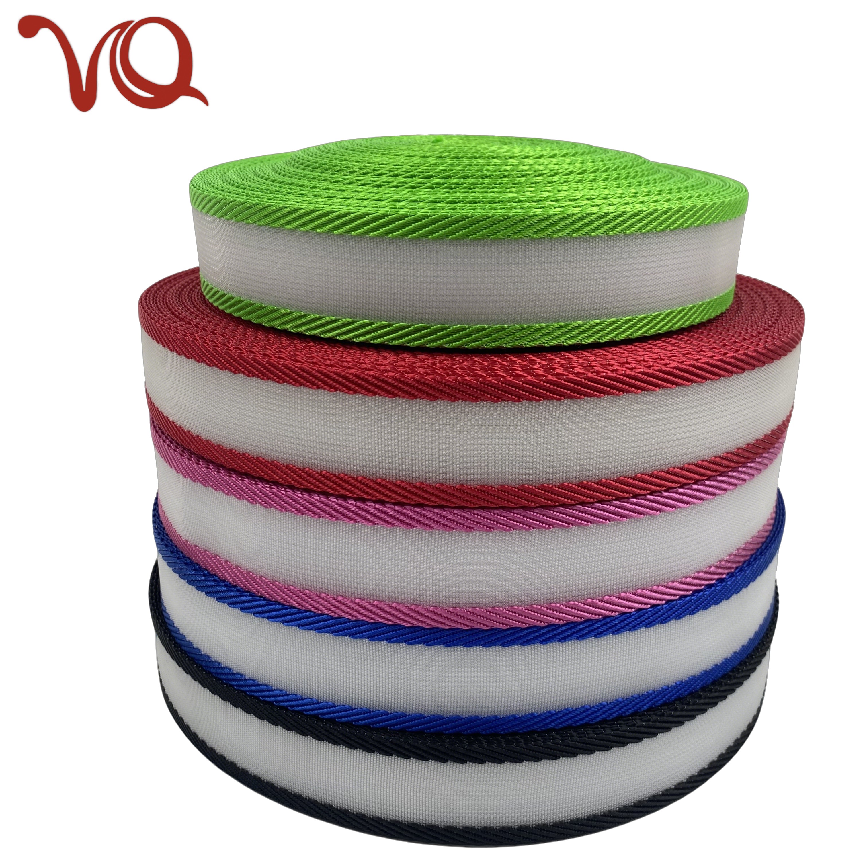 White Center Wide Polyester Monofilament Webbing Wholesale for Clean Cut Premium Strap for Outdoor Backpack Camping White Center Wide Polyester Monofilament Webbing Wholesale for Clean Cut Premium Strap for Outdoor Backpack Camping