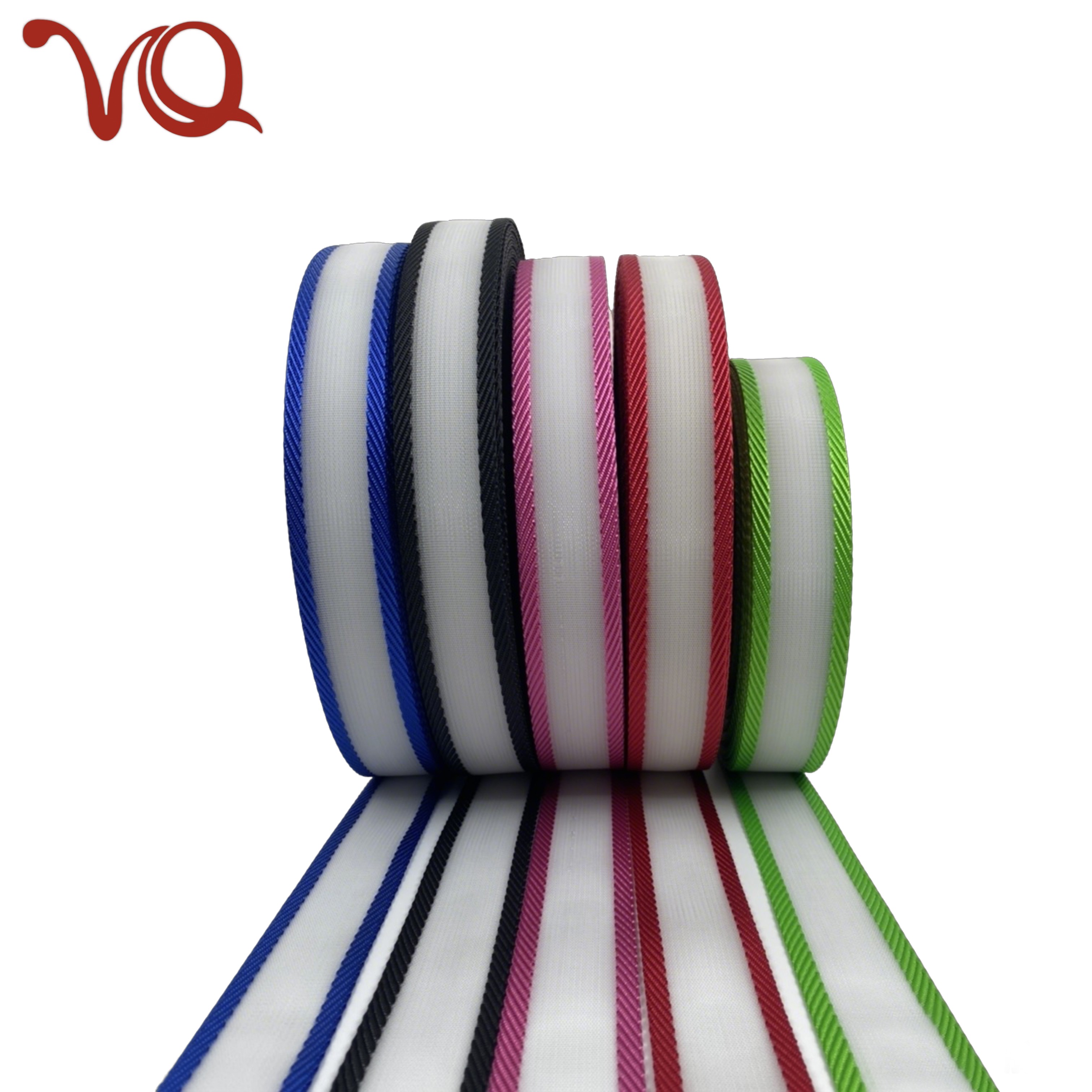 White Center Wide Polyester Monofilament Webbing Wholesale for Clean Cut Premium Strap for Outdoor Backpack Camping