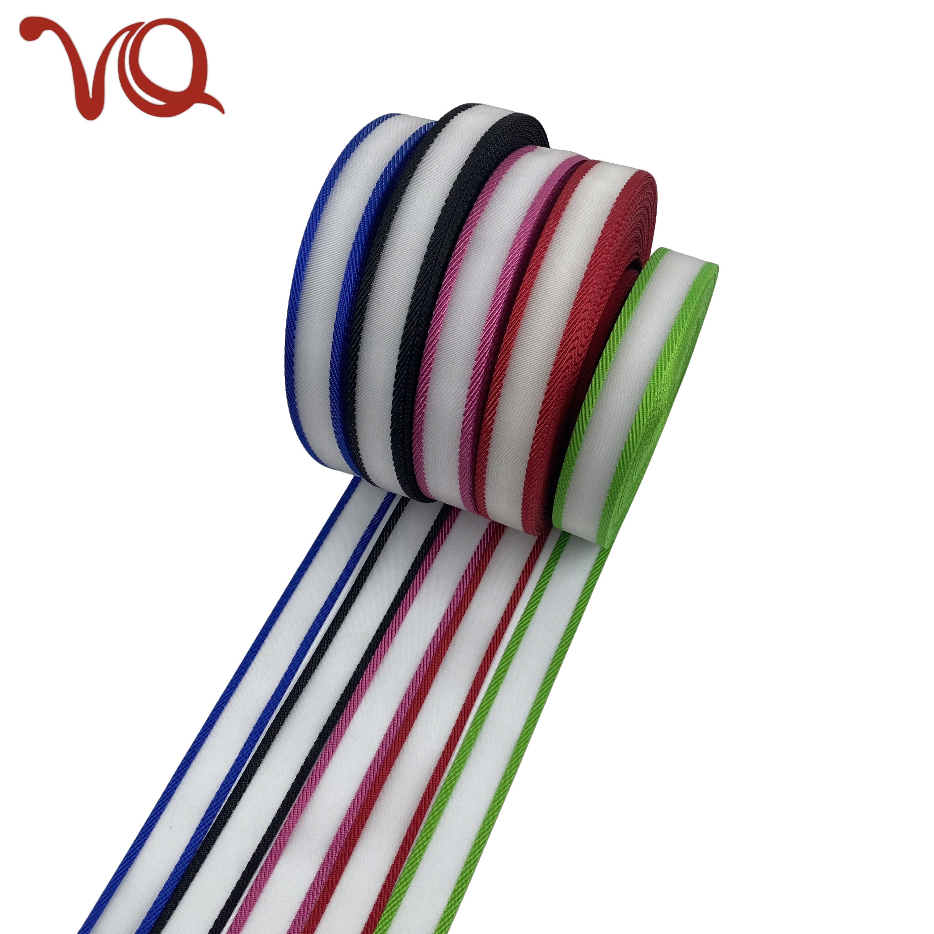 White Center Wide Polyester Monofilament Webbing Wholesale for Clean Cut Premium Strap for Outdoor Backpack Camping