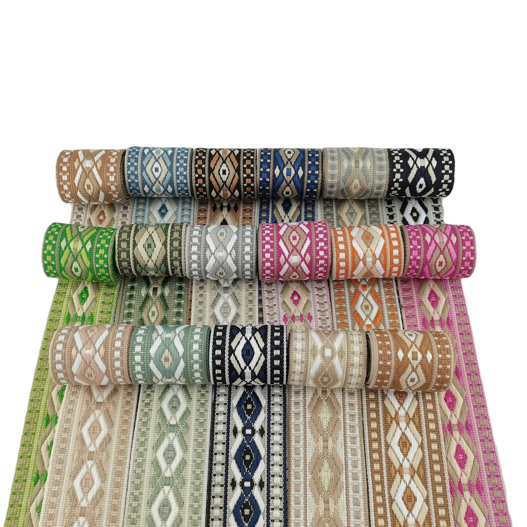 3.8CM Jacquard Webbing for Bag Straps Camera Belt Guitar Belt With Polyester Ribbon for Shoes