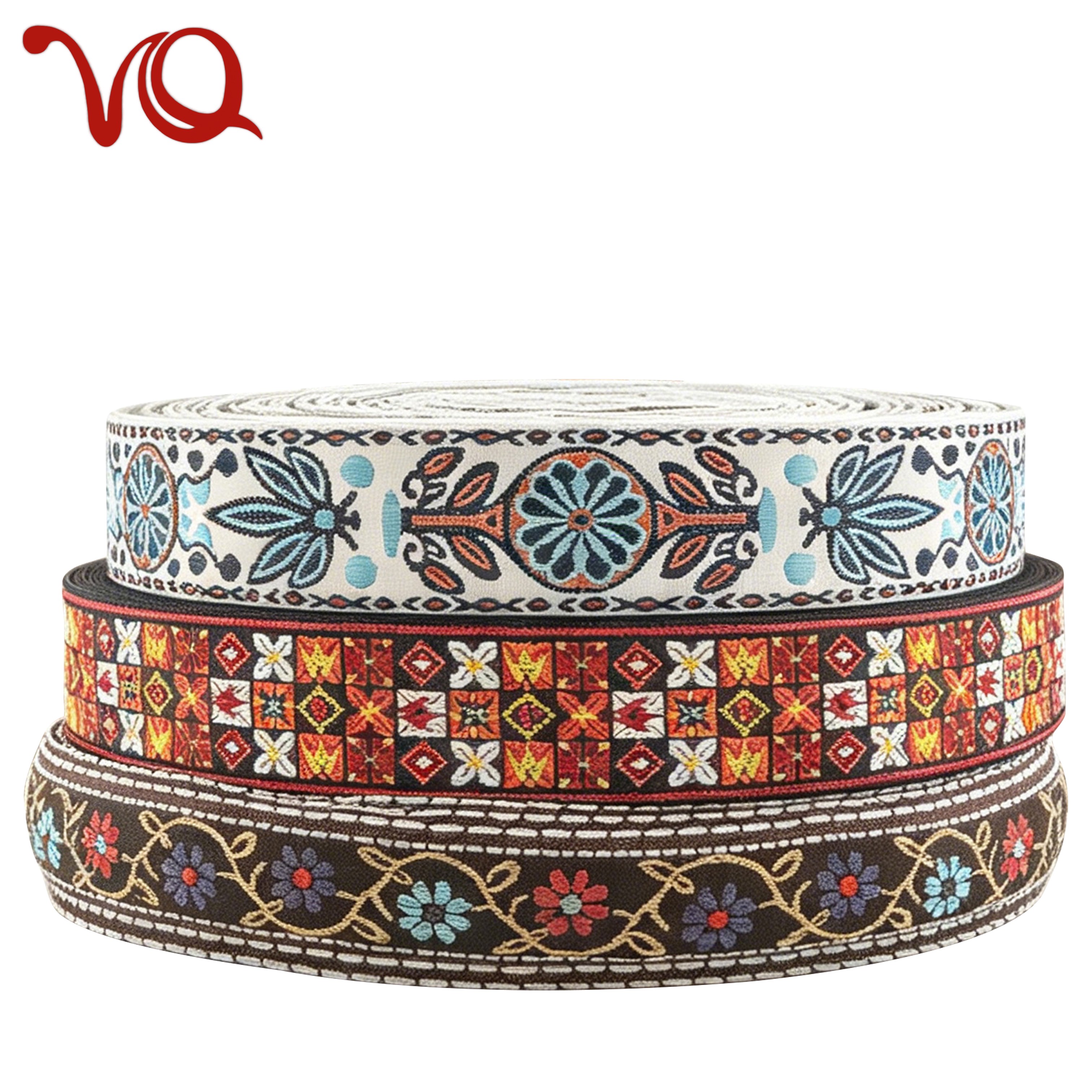 Wholesale 5CM Retro Luxury Embroidered Webbing for Hat Grunge Curtains Custom Bag Straps Clothing Accessories Strap Wholesale 5CM Retro Luxury Embroidered Webbing for Hat Grunge Curtains Custom Bag Straps Clothing Accessories Strap