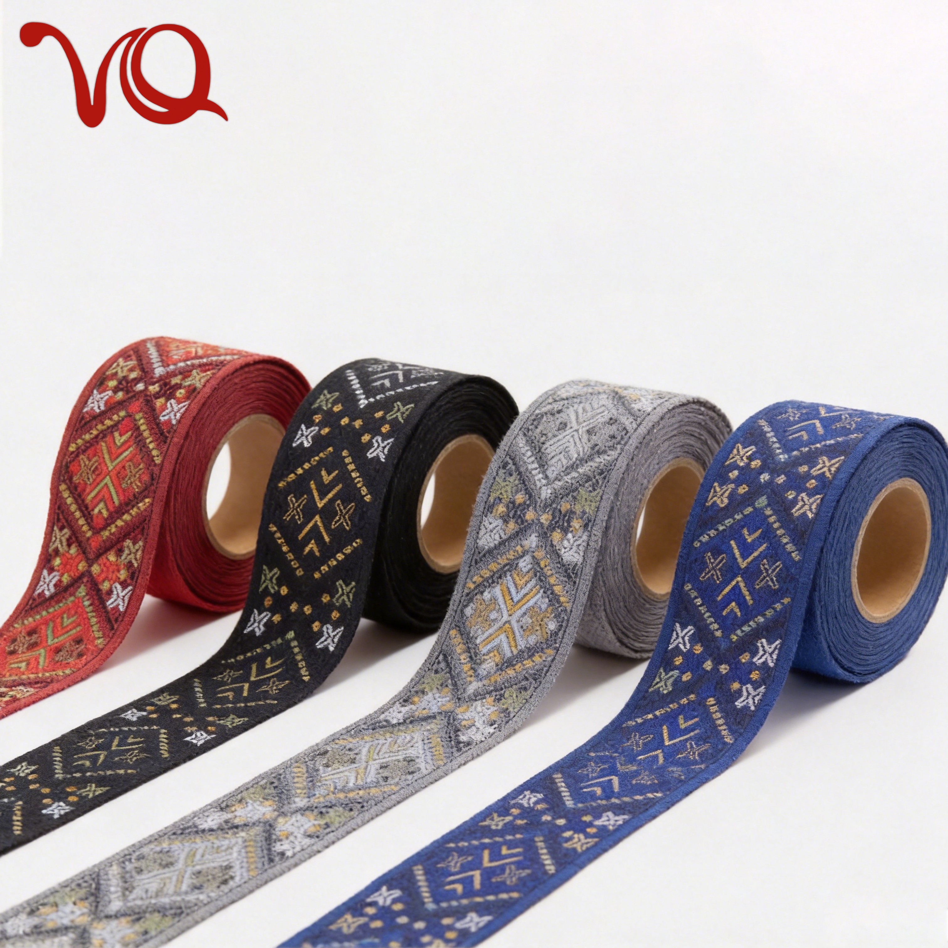 Ethnic Style 5 cm Embroidered Webbing Polyester Webbing Lace for Shoes Hats Clothes Etc