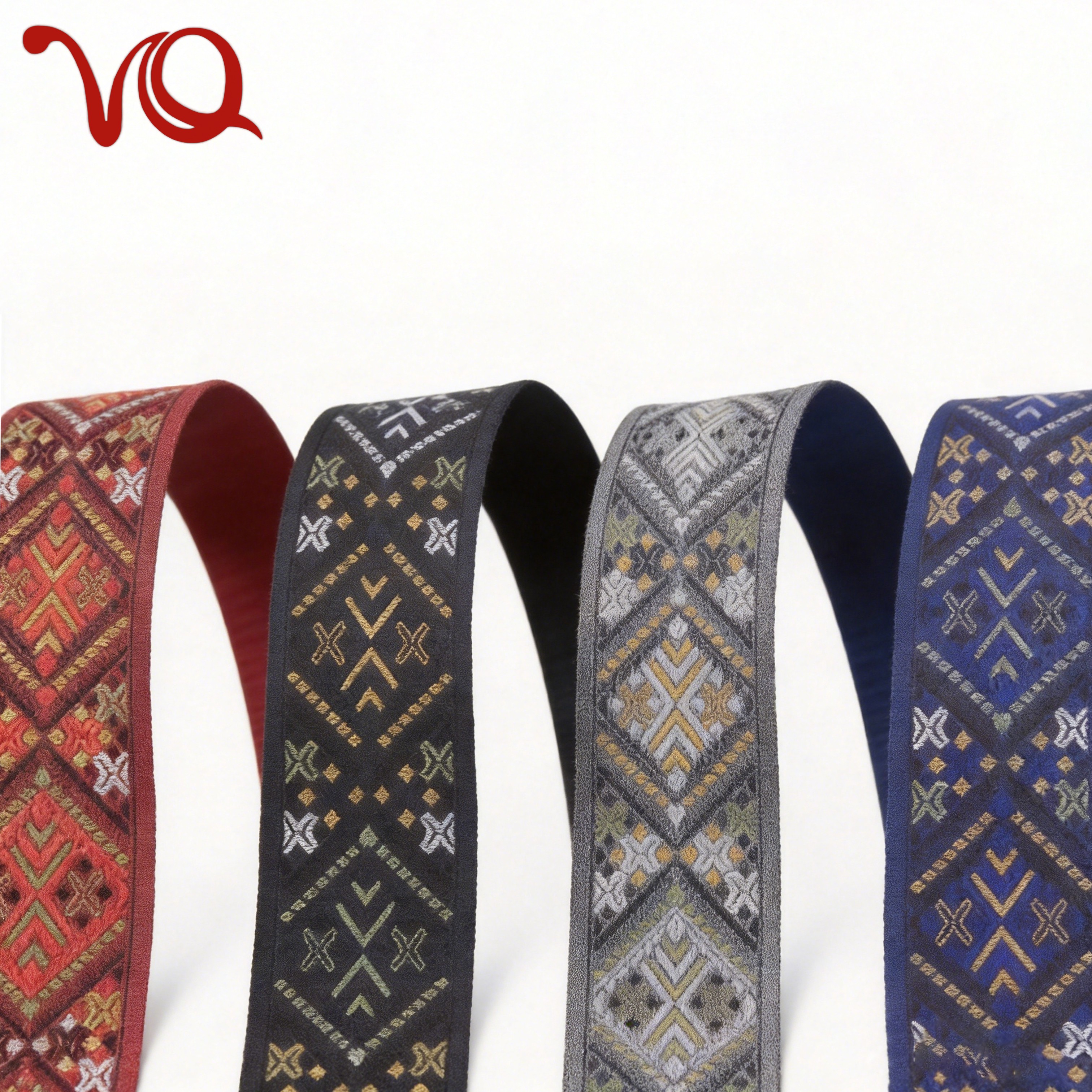 Ethnic Style 5 cm Embroidered Webbing Polyester Webbing Lace for Shoes Hats Clothes Etc
