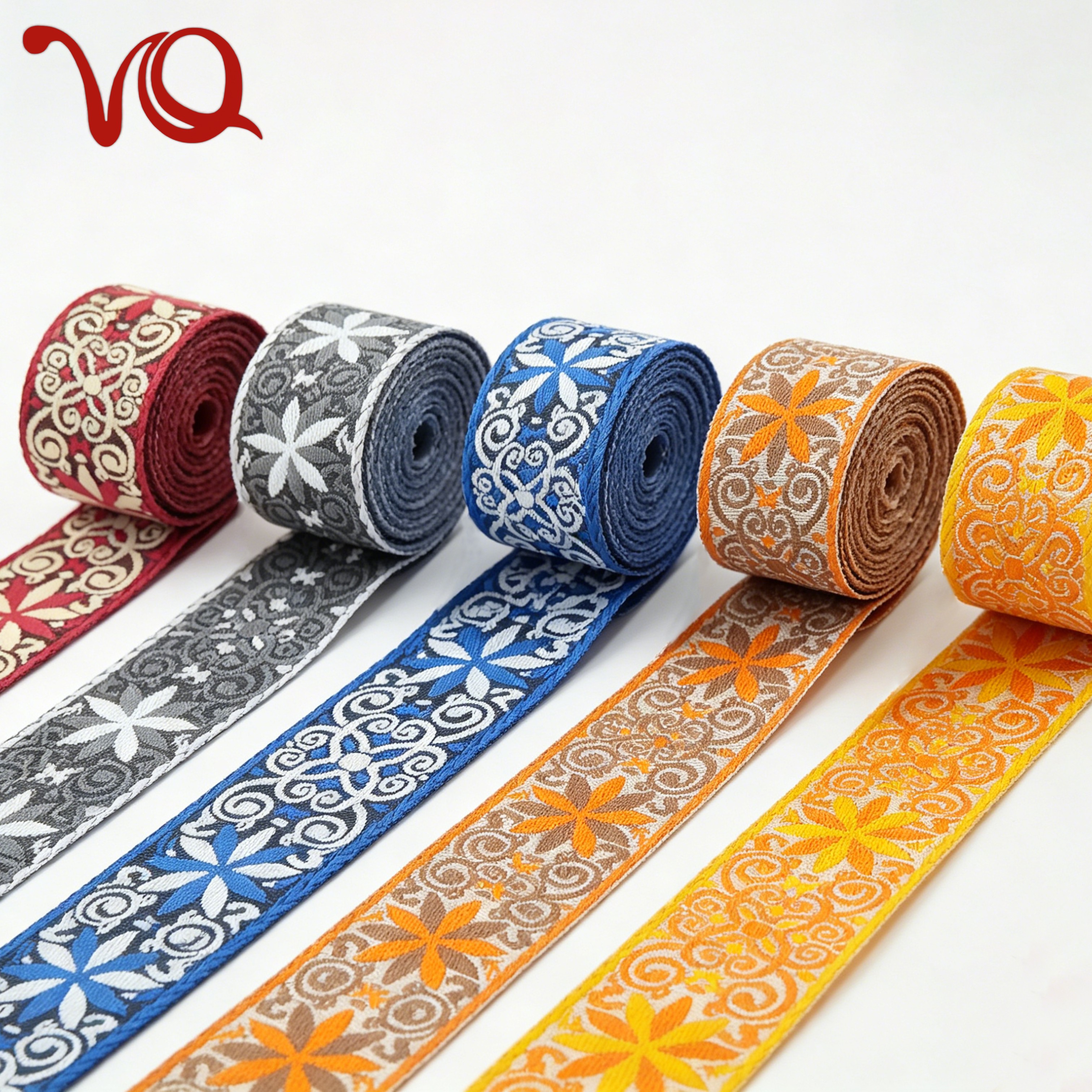 Factory Direct 5cm Polyester Clothing Ethnic Embroidery Webbing Bag Guitar Strap Embossed Floral Pattern Webbing Strap Factory Direct 5cm Polyester Clothing Ethnic Embroidery Webbing Bag Guitar Strap Embossed Floral Pattern Webbing Strap