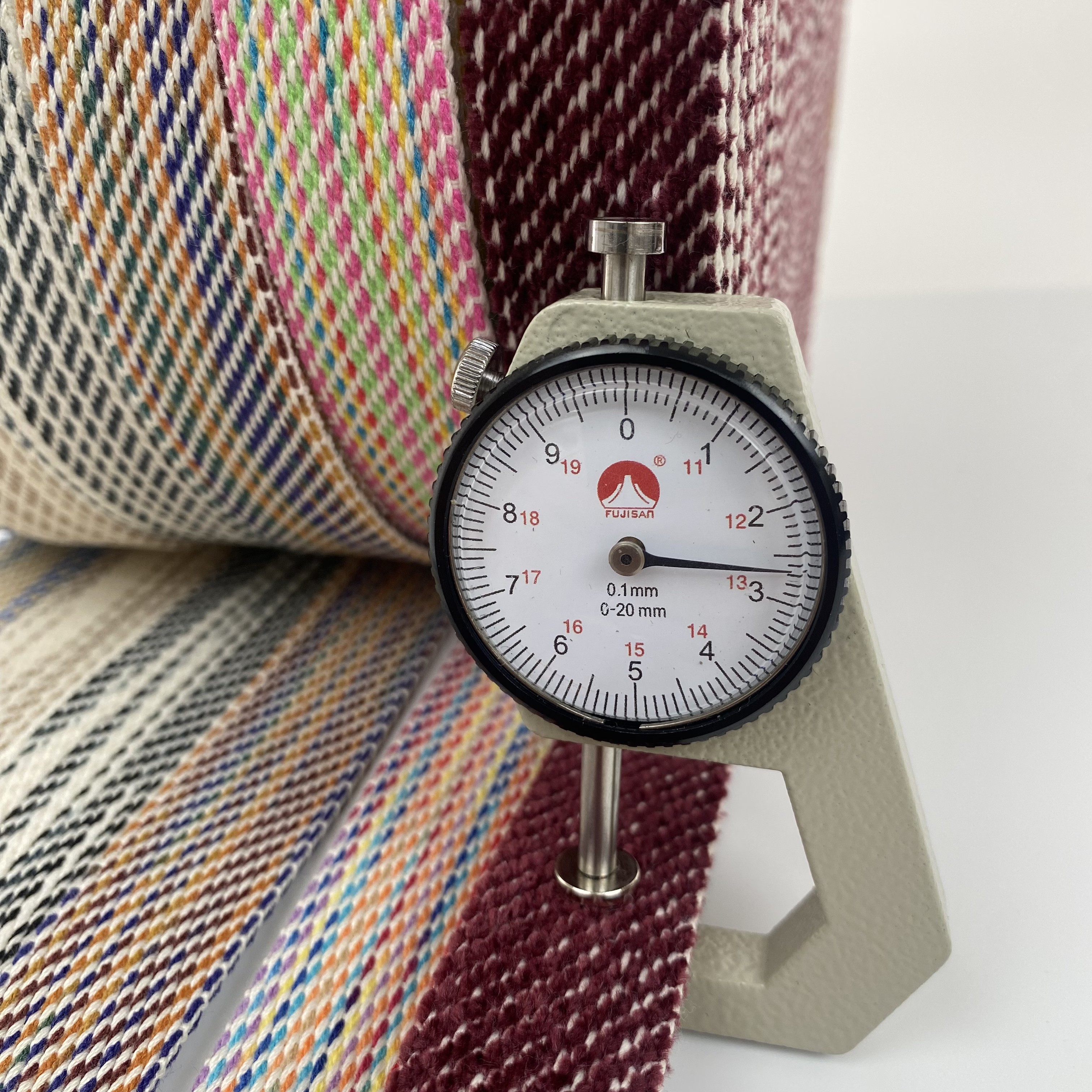 Factory Direct Satin Cotton Webbing Chevron Pattern Soft Woven Strap for Custom Bag Straps Guitar Straps and DIY Crafts