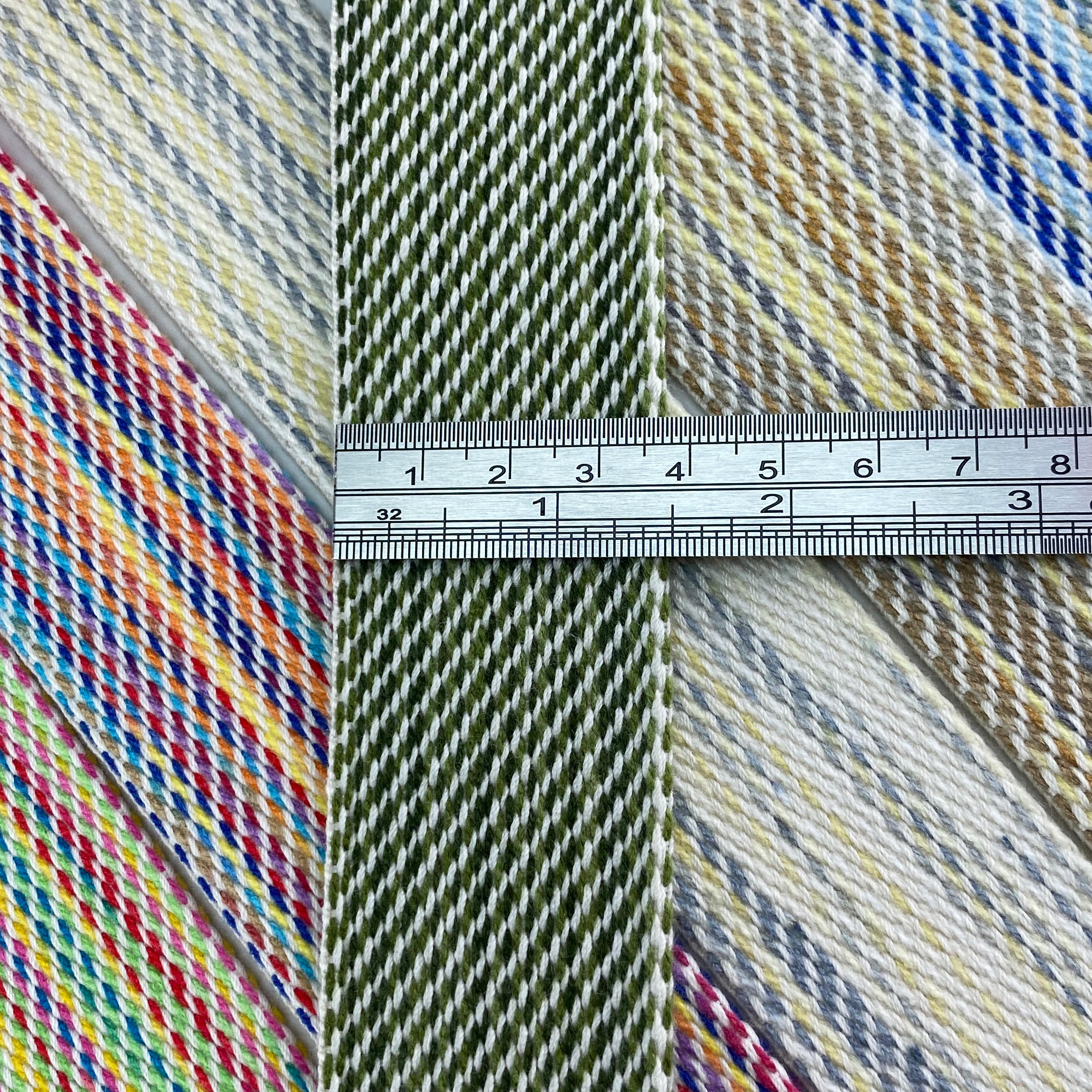 New Style Customized 2.5cm, 3.8cm, 5.0cm High-quality Satin Cotton Webbing Straps for Backpack Straps Clothing Accessories