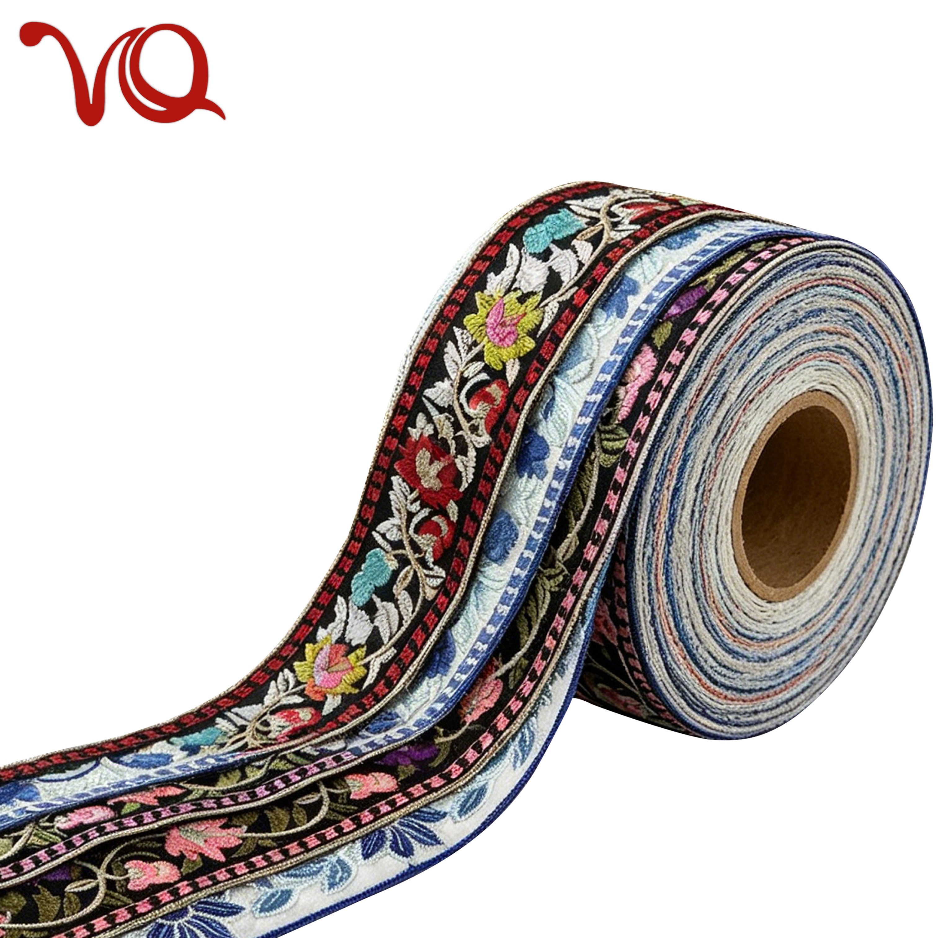 Custom Embroidered Webbing Indian Floral Embroidery Ribbon for Crafts Clothing Bedding Curtains Tablecloth Embroidery Lace Trim Custom Embroidered Webbing Indian Floral Embroidery Ribbon for Crafts Clothing Bedding Curtains Tablecloth Embroidery Lace Trim