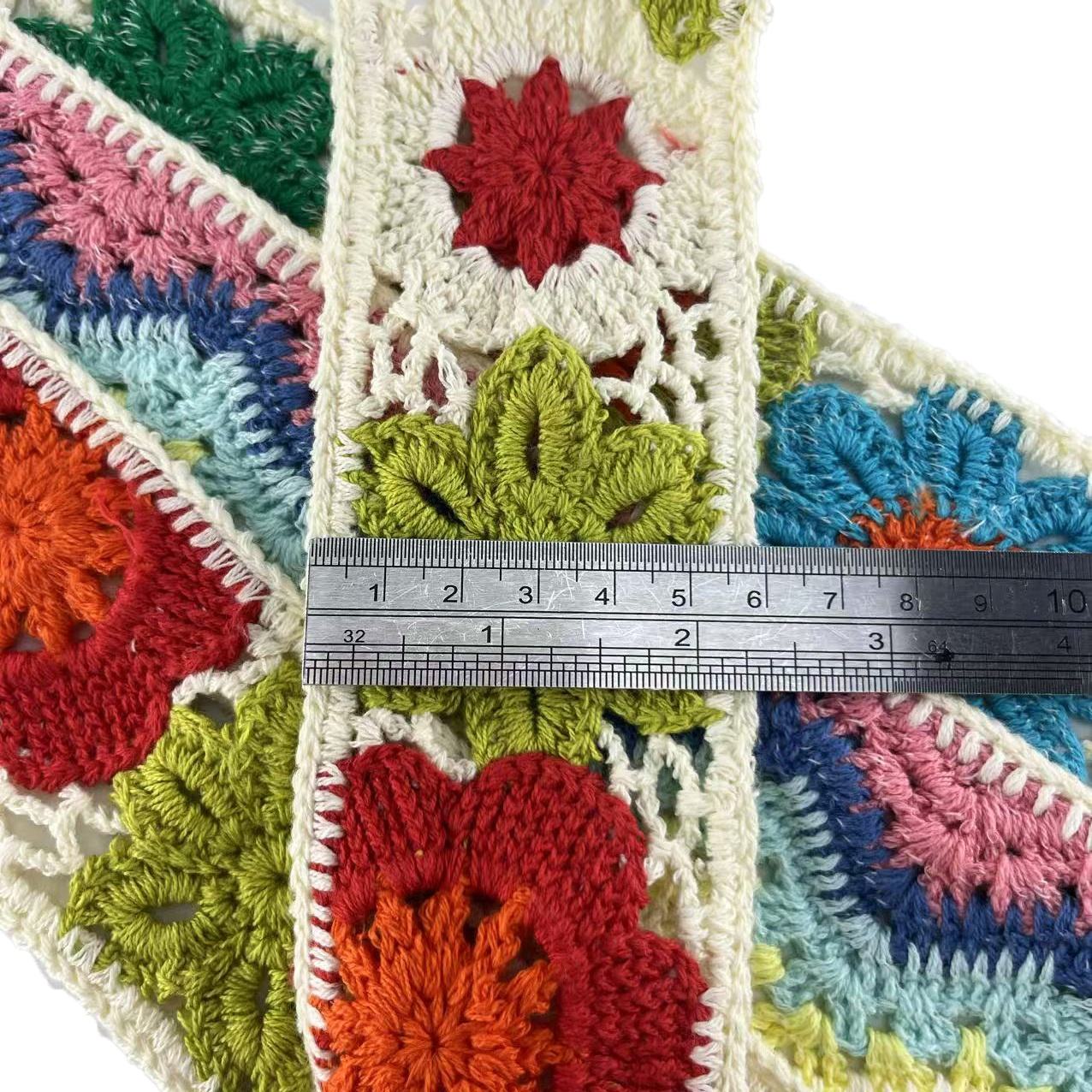 New Arrivals Handmade Various Crochet Cotton Lace Pattern Floral Embroidered for Clothing DIY Crochet Lace Brim Hair Hoop