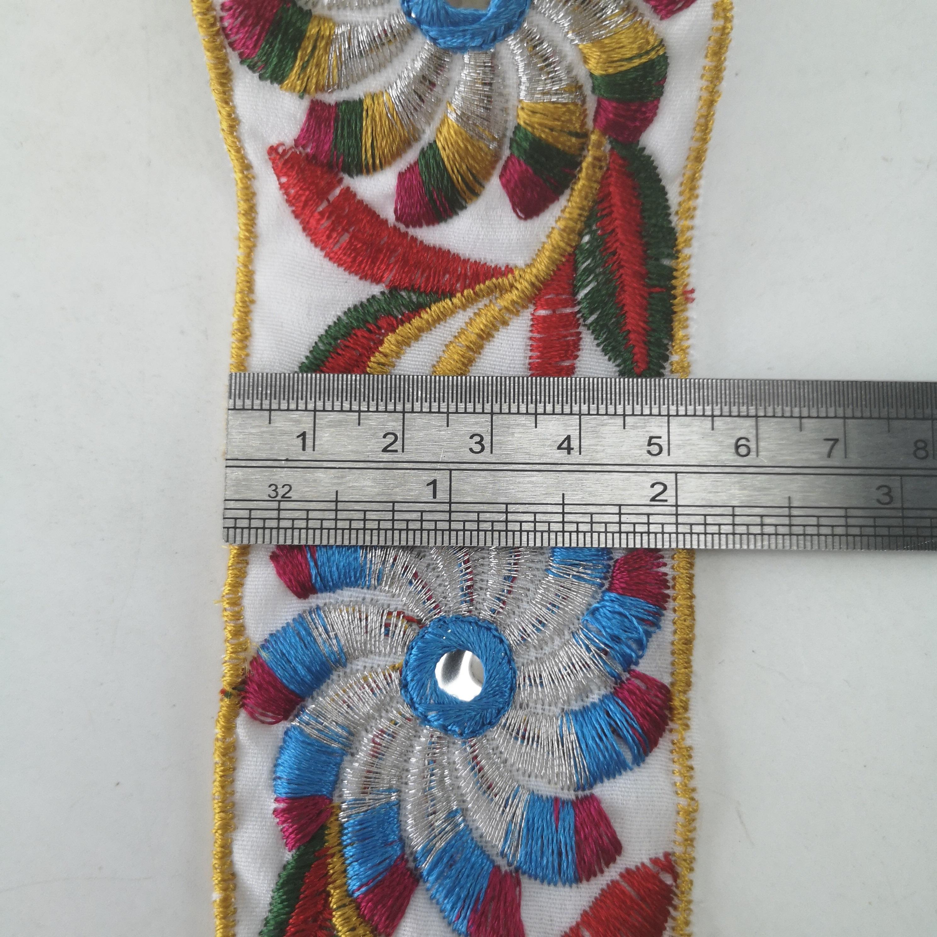 Custom High Quality Bag Strap 2 Inch Embroidered Woven Webbing for Arts and Crafts Luxury Bag Strap High Density