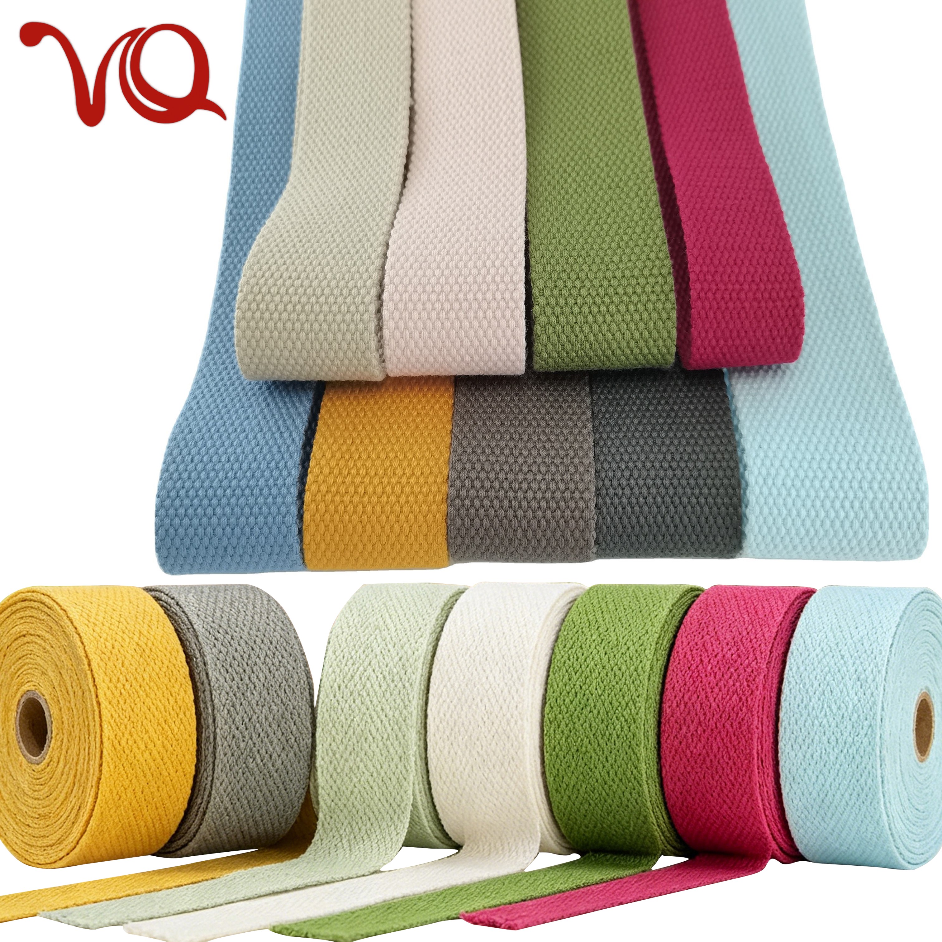 Custom Thickened 2.5mm Cotton Webbing for Bag Shoulder Strap Bead Pattern Ribbon for Belt Custom Thickened 2.5mm Cotton Webbing for Bag Shoulder Strap Bead Pattern Ribbon for Belt