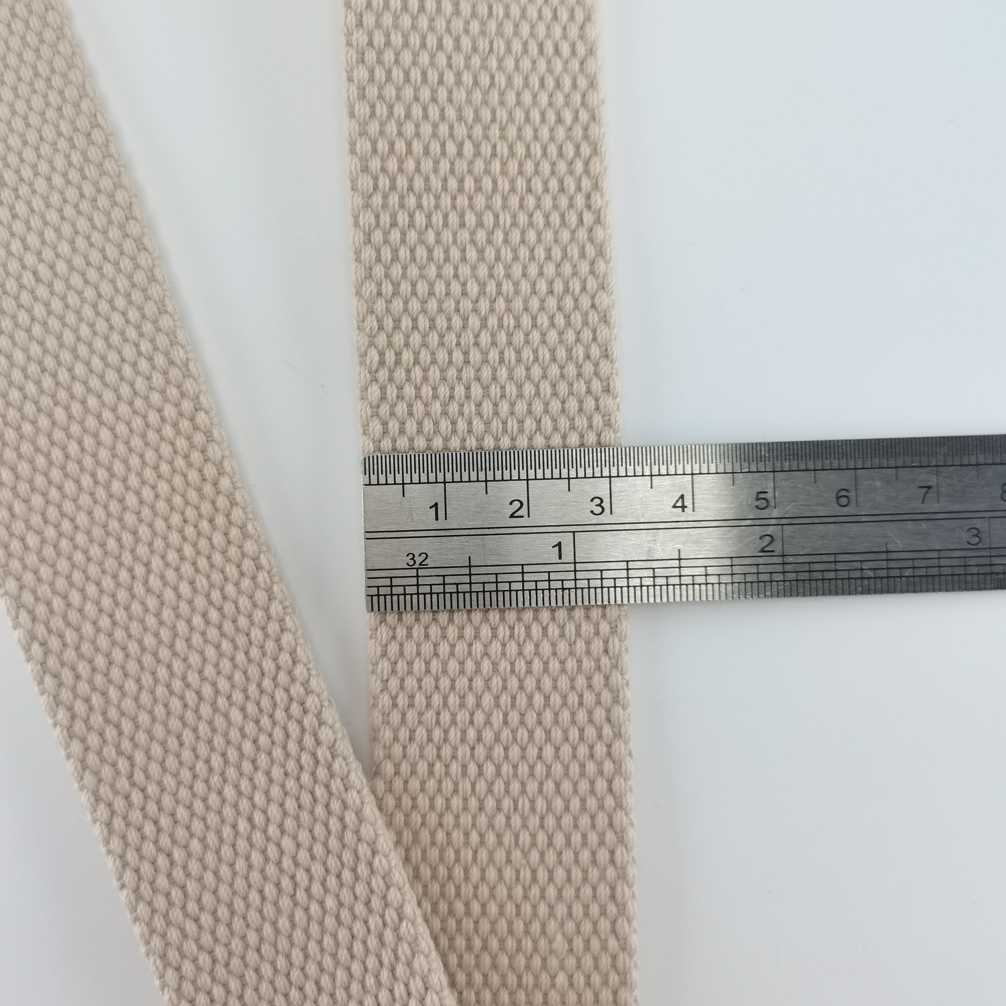 Custom Thickened 2.5mm Cotton Webbing for Bag Shoulder Strap Bead Pattern Ribbon for Belt
