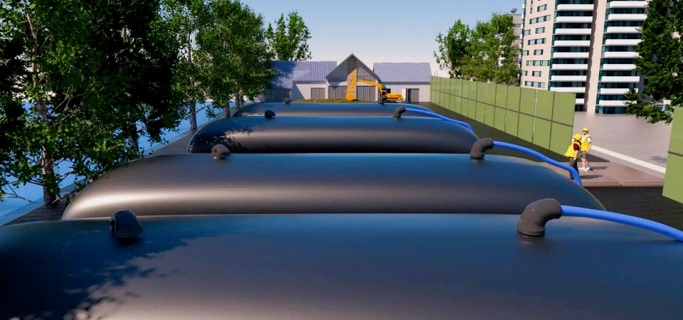 Dewatering-tube