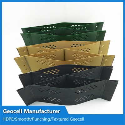 Geocell slope protection