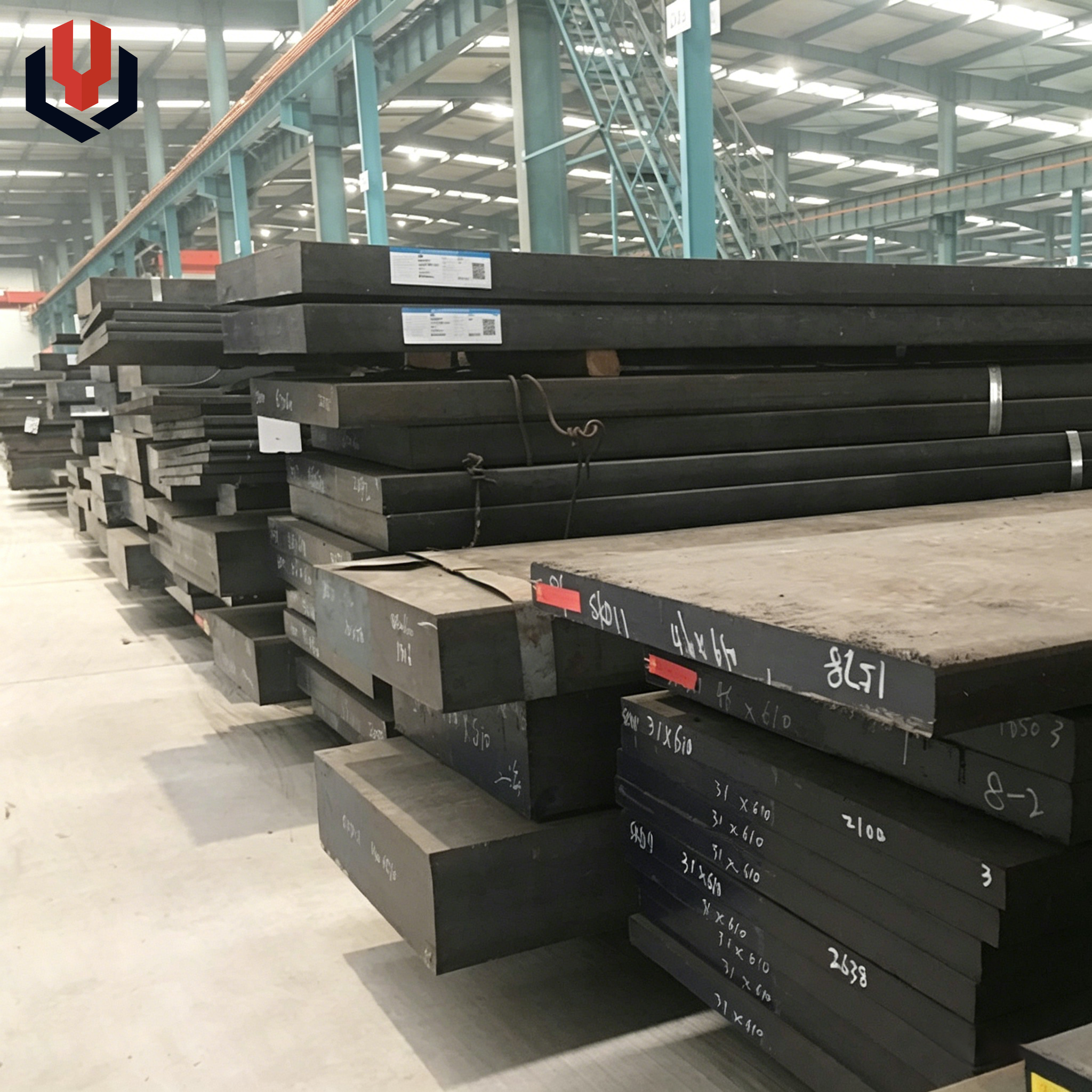 AISI 4140, 4130, 4340, 30MnB5, and 65Mn chromium-molybdenum spring steel plates are laser-cut.